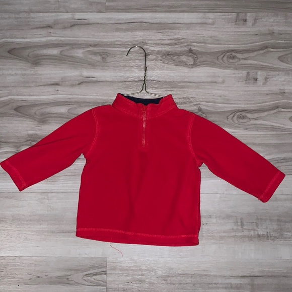 Jumping Beans red 1/4 zip pullover VGUC 18M - Picture 1 of 2
